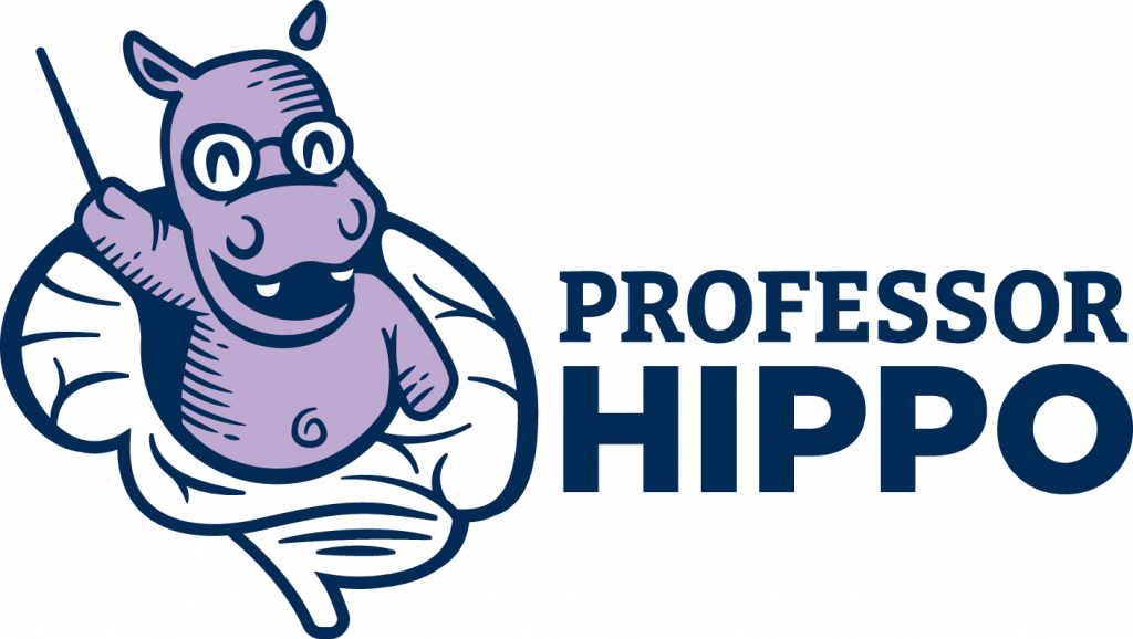 Professor Hippo-on-Campus