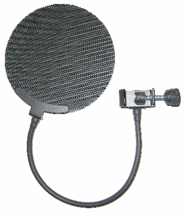 A commercial pop filter 