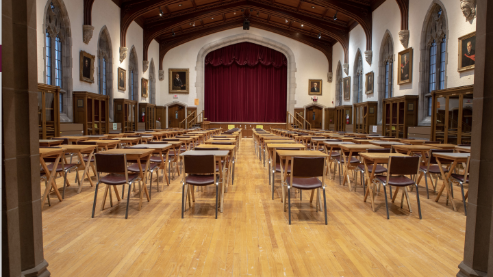 Photo of Convocation Hall - Exam Set up