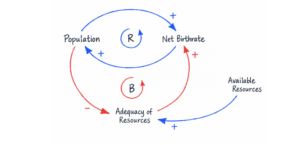 Example of a causal loop diagram